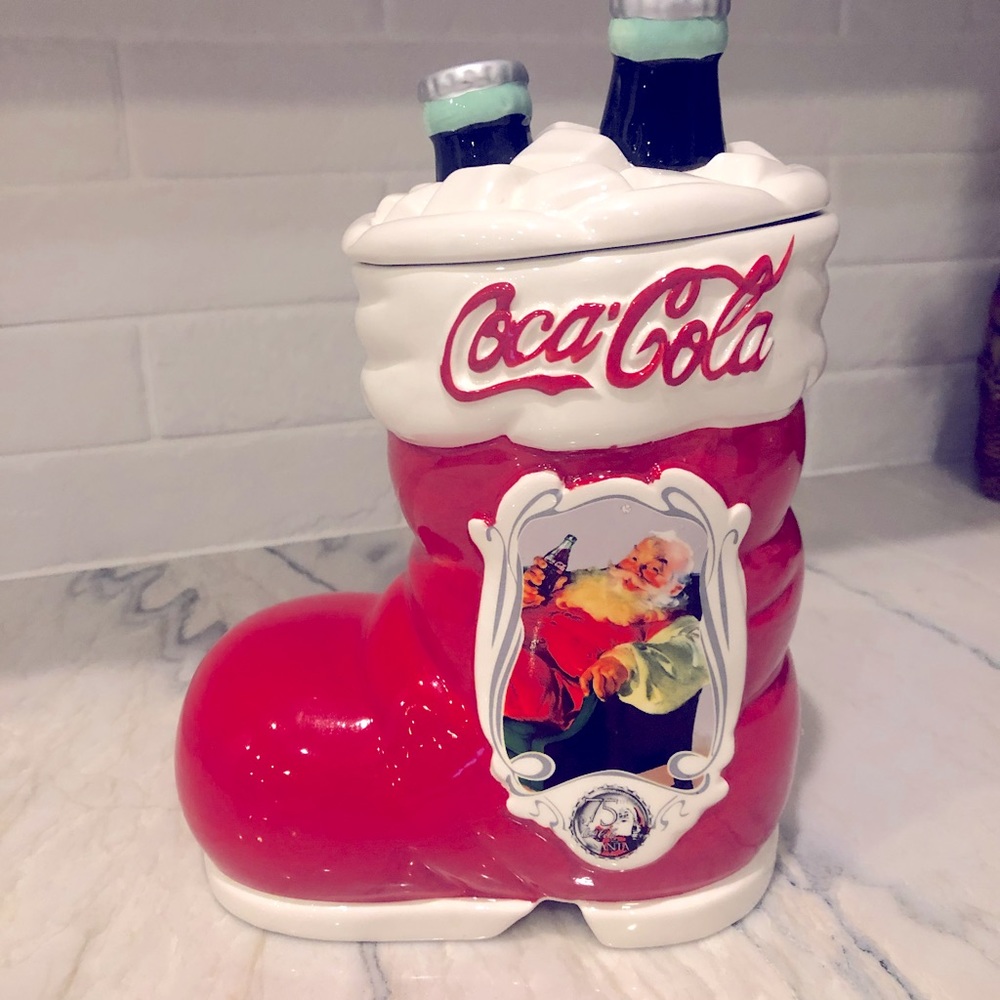 Coca Cola Christmas Cookie Jar